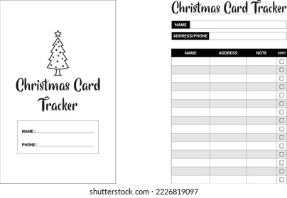 Christmas Card Tracker | KDP Interiors