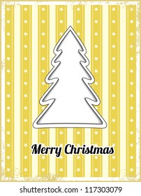 Christmas card with tree