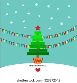 Christmas card tree