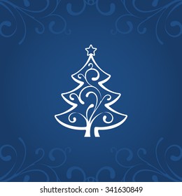 Christmas Card with Tree