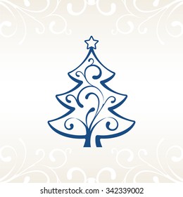 Christmas Card with Tree