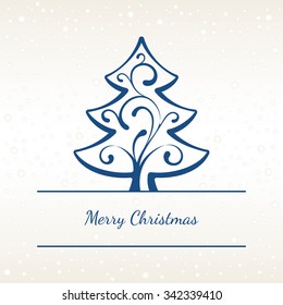 Christmas Card with Tree
