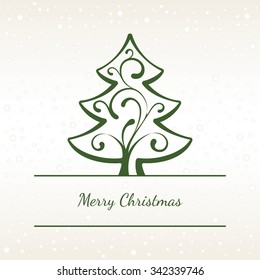 Christmas Card with Tree