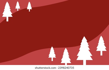 christmas card with tree background