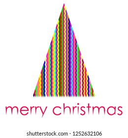 christmas card with tree, concept
