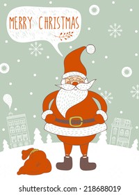 Christmas card. Used for wallpaper, pattern fills, web page background,surface textures.