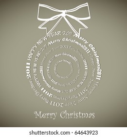 Christmas card. vector 10 eps