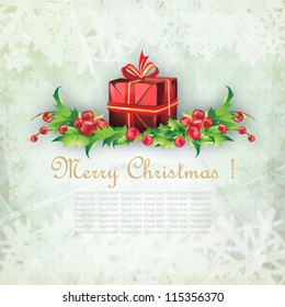 Christmas card. Vector.