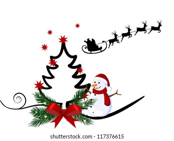 christmas card - vector