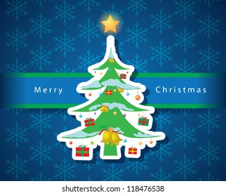 Christmas card vector