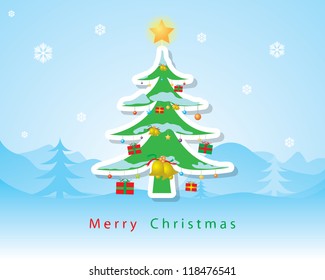 Christmas card vector