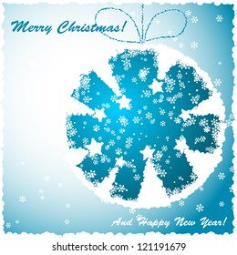 christmas card, vector