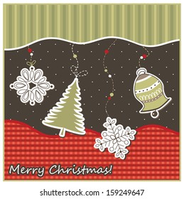 Christmas card, vector