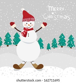 Christmas card in vector