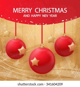 Christmas card. Vector.