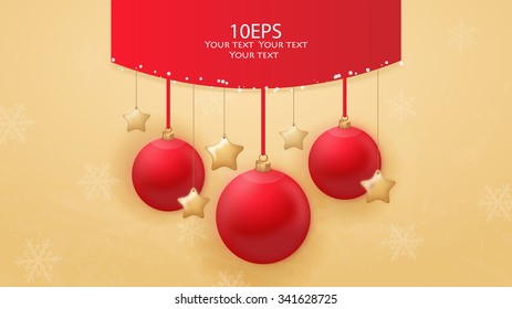 Christmas card. Vector.