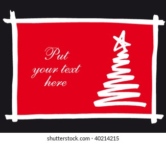 Christmas card, vector