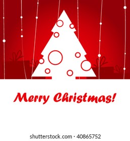 Christmas card. Vector.