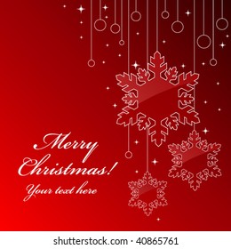 Tarjeta de Navidad. Vector.