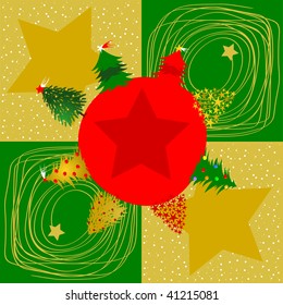 Christmas card vector