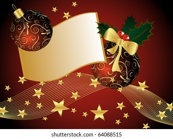 christmas card - vector