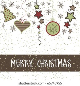 Christmas card, vector