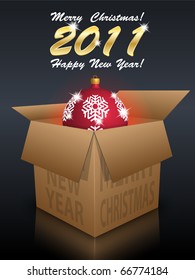 Christmas card, vector
