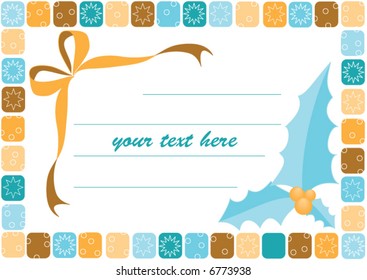 christmas card vector
