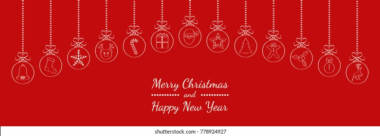 Christmas card. Vector.