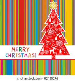 christmas card. vector