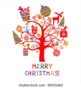 christmas card. vector