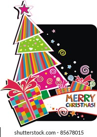 christmas card. vector