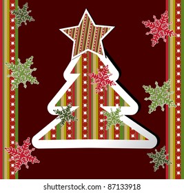 christmas card. vector