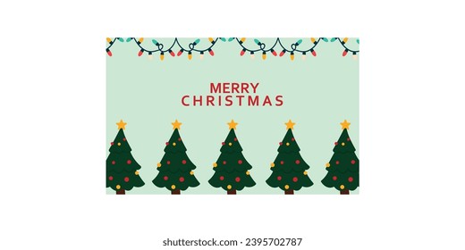 christmas card vector banner flayer