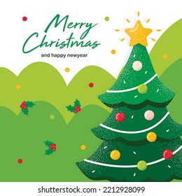 Christmas card vector collection template
