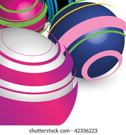 Christmas card with vector decorations
