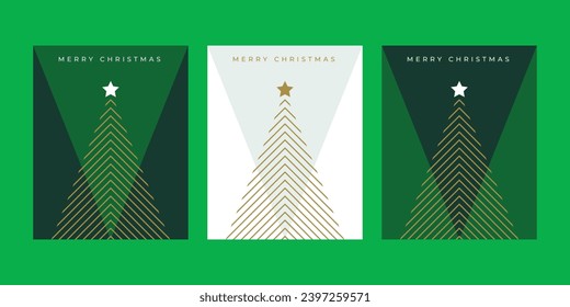 Christmas Card Vector Design Template or Social Media