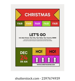 Plantilla de diseño de vectores de tarjetas de Navidad o medios sociales
