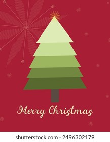 Christmas Card Vector Design Template illustration
