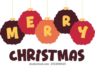 Christmas Card Vector Design Template