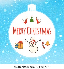 Christmas Card. Vector EPS10 illustration. 
