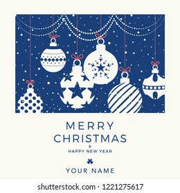 Christmas Card vector graphic