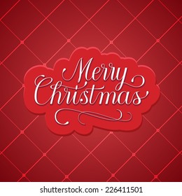 Christmas card vector handmade lettering