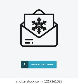  Christmas card vector icon