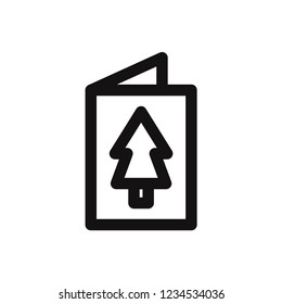 Christmas card vector icon
