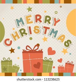 Christmas Card. Vector Illustration