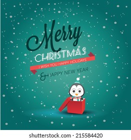 Christmas card. Vector illustration