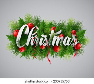 Christmas card. Christmas Vector illustration