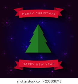 christmas card, vector illustration