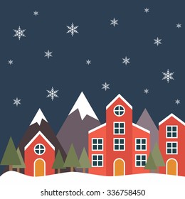 Christmas card. Vector illustration